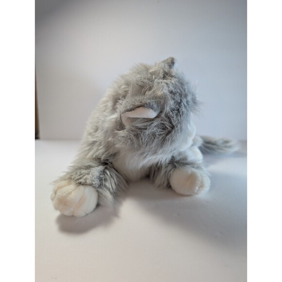 Ty Classic Lyric Cat Plush Gray White Long Hair Kitten 14” 2005 Soft Cuddly Toy - Picture 4 of 15